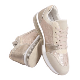 Chaussures de sport pour femmes dorées BL206 Or