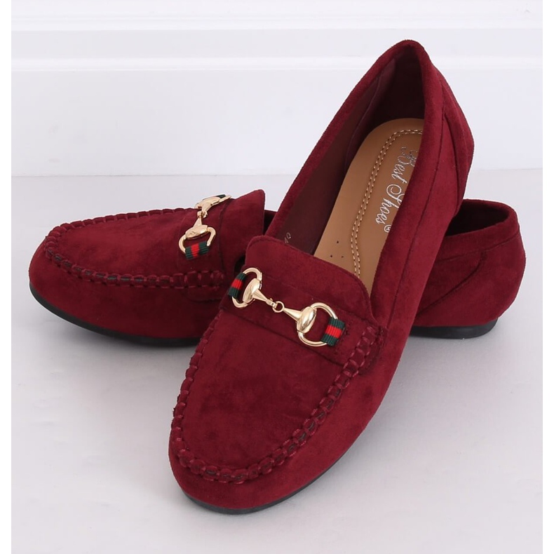 Mocassins femme bordeaux CH-1M16 Wine Red rouge Mocassins femme bordeaux CH-1M16 Wine Red rouge