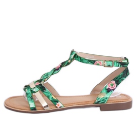 Sandales vertes pour femmes JH128P Flower Green