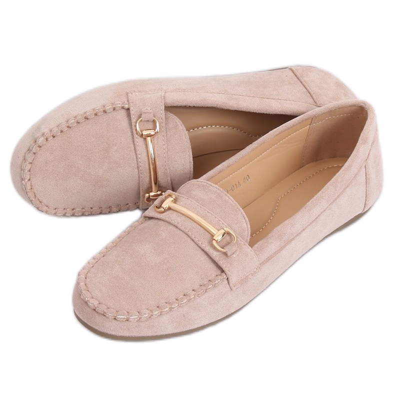 Mocassins femme beige 99-01A Beige Mocassins femme beige 99-01A Beige