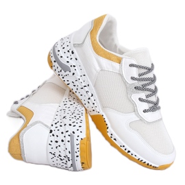 Blanc YL-22 Jaune chaussures de sport