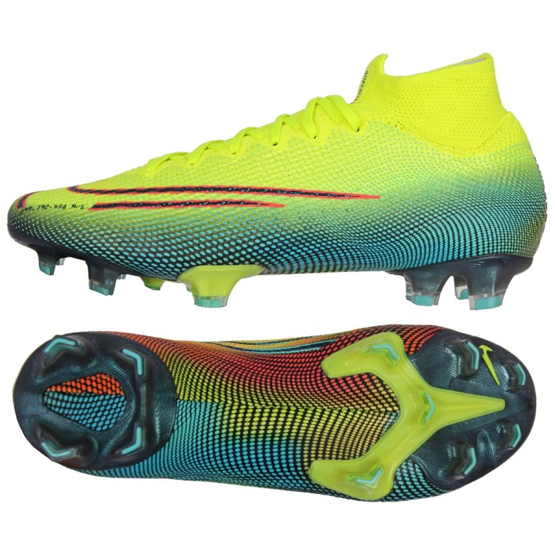 Nike Mercurial Superfly 7 Elite Mds Fg M BQ5469-703 chaussures de football multicolore jaune