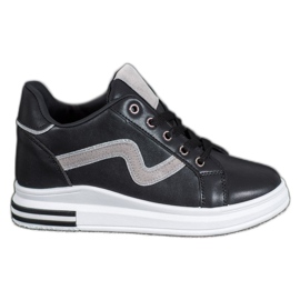 SHELOVET Chaussures de sport avec un coin caché noir