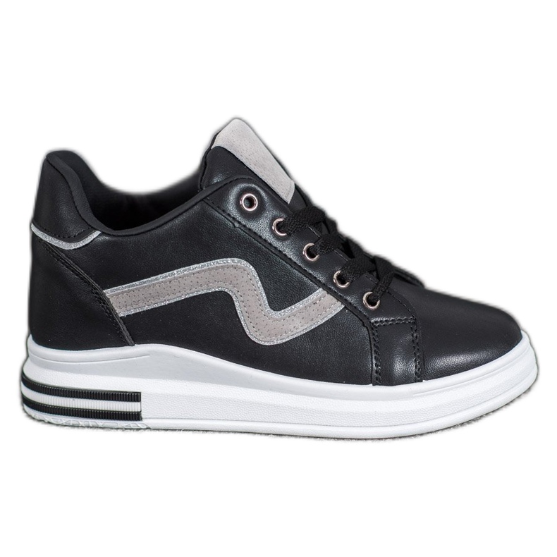 SHELOVET Chaussures de sport avec un coin caché le noir SHELOVET Chaussures de sport avec un coin caché le noir