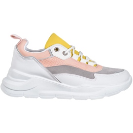 SHELOVET Baskets sur la plate-forme blanche multicolore
