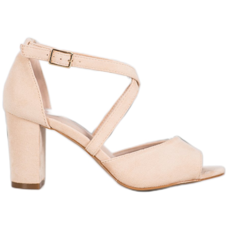 Sandales en daim VINCEZA beige