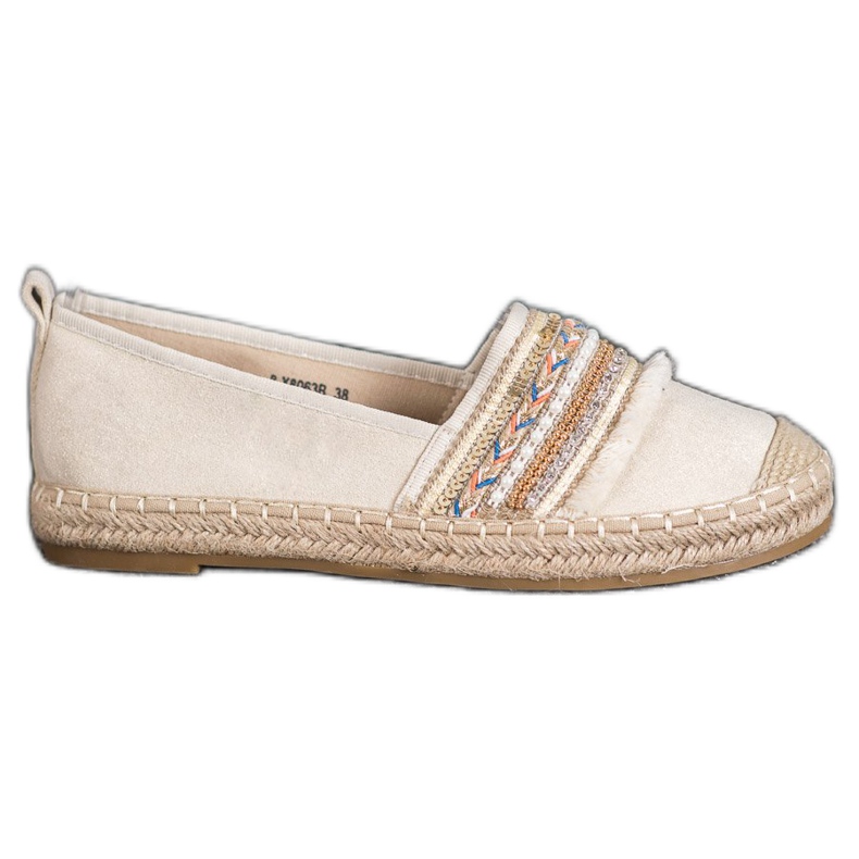 RTX WALK Espadrilles confortables avec ornements beige RTX WALK Espadrilles confortables avec ornements beige