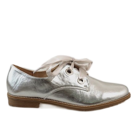 Chaussures à lacets argentées 188-233 gris