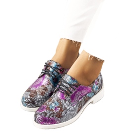 Chaussures de jazz florales noires classiques ZG629-1 le noir