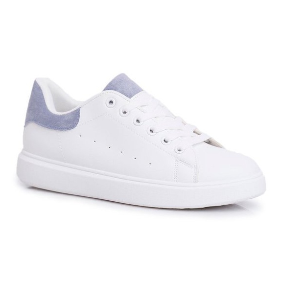 SEA LA85 chaussures de sport blanches bleu