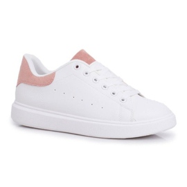 SEA Baskets blanches LA85 à talon rose SEA Baskets blanches LA85 à talon rose