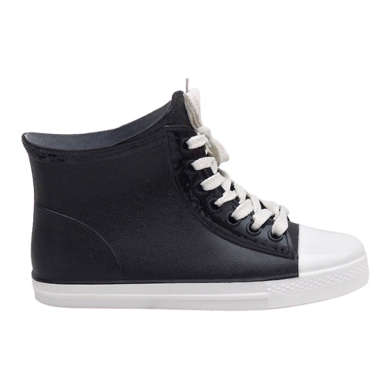 Baskets noires galoches à lacets SD527-1 le noir Baskets noires galoches à lacets SD527-1 le noir