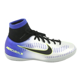 Chaussures d'intérieur Nike Mercurial Victory 6 Df Njr Ic Jr 921491-407 argent