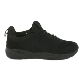 Chaussures de sport noires American Club HA05 à enfiler