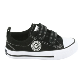 Baskets noires à scratch American Club LH35