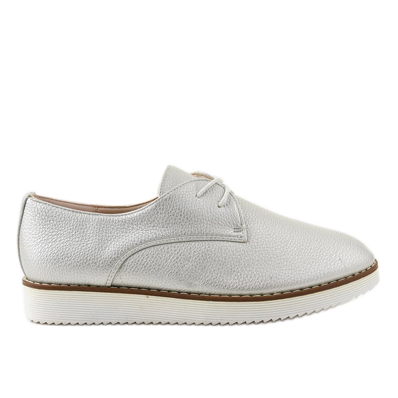 Chaussures de jazz classiques en argent XC6819-2 gris