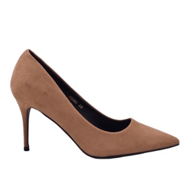 Escarpins beiges classiques X8053 en daim
