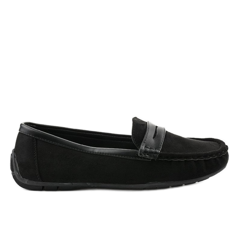 Mocassins noirs de ballerines BO-378 le noir Mocassins noirs de ballerines BO-378 le noir