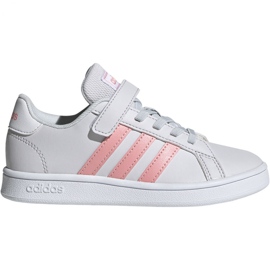 Chaussures Adidas Grand Court C Jr EG6737 blanc rose