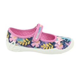 Chaussures enfant Befado 114X395 bleu marine bleu rose multicolore