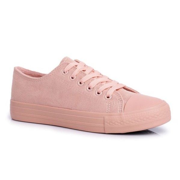 BUGO Baskets femme en daim rose 666-6