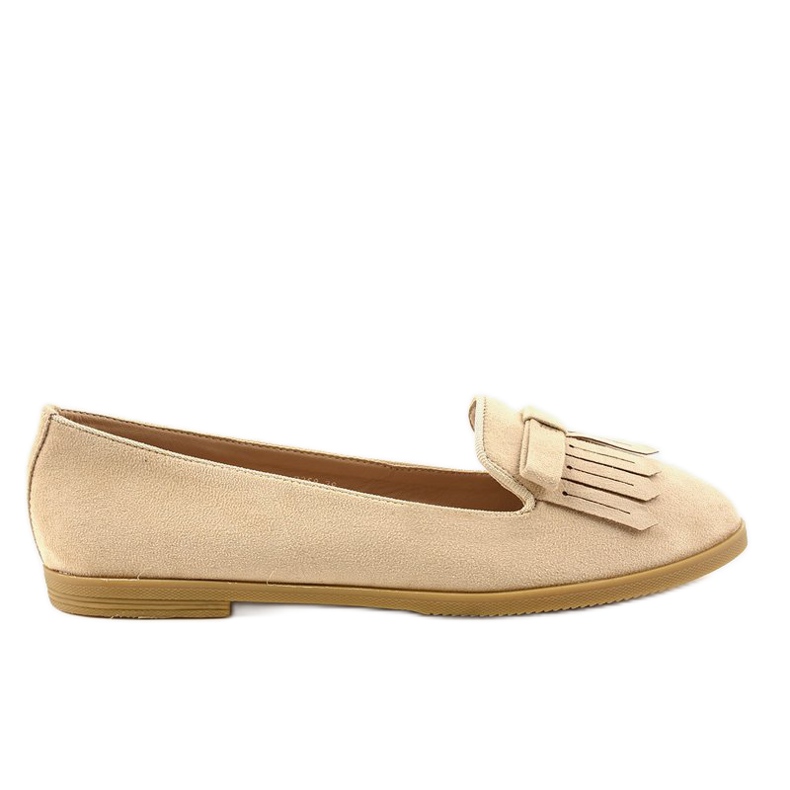 Mocassins lordsy beiges en éco-daim 2358