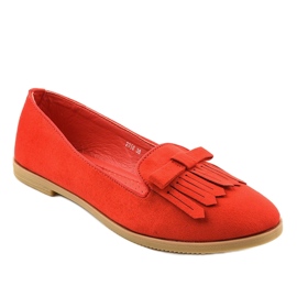 Mocassins Red Lordsy en éco-daim 2358 rouge Mocassins Red Lordsy en éco-daim 2358 rouge