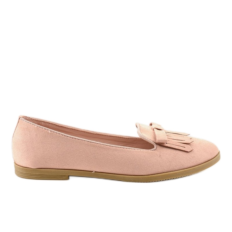 Mocassins Lordsy en éco-suède rose 2358