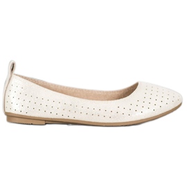 SHELOVET Ballerines ajourées d'or