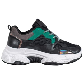 SHELOVET Baskets de sport noires