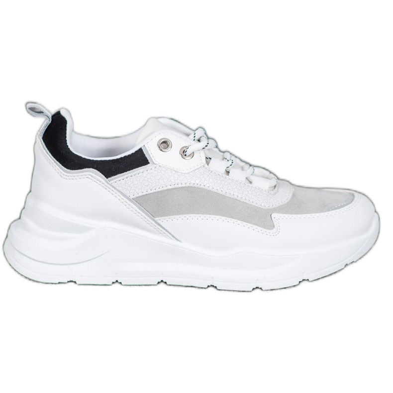 SHELOVET Baskets sur la plate-forme blanche le noir