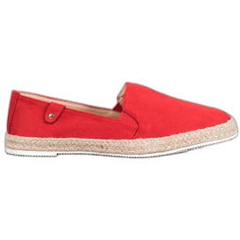 SHELOVET Espadrilles Rouges Classiques