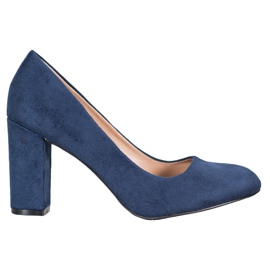 SHELOVET Escarpins classiques sur un pilier bleu
