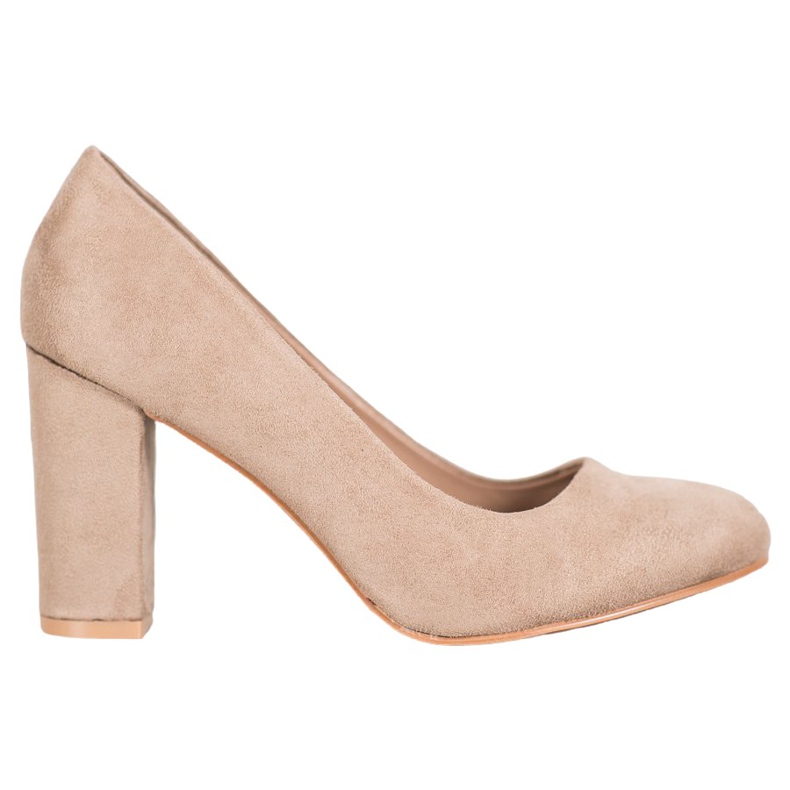 SHELOVET Escarpins classiques sur un pilier beige