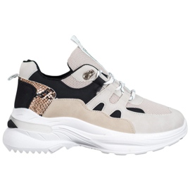 Weide Baskets d'amour à la mode brun noir multicolore