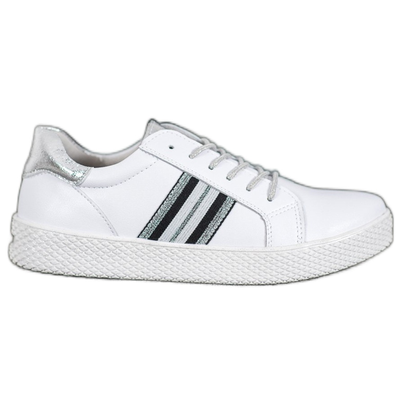 Filippo Chaussures en cuir sur la plate-forme blanche