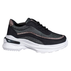 SHELOVET Chaussures de sport à la mode noir