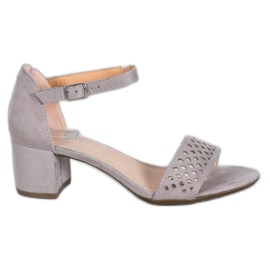 Filippo Sandales élégantes à talons hauts gris