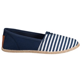 Mocassins rayés MCKEYLOR bleu