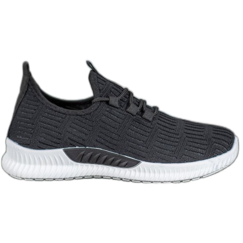 SHELOVET Chaussures textiles confortables le noir
