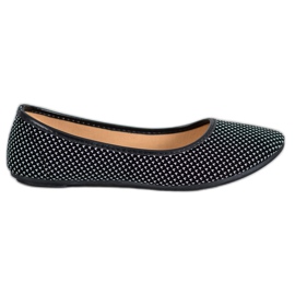 McKey Ballerine En Coeurs blanc noir