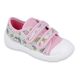 Chaussures enfant Befado 907P115 rose gris multicolore