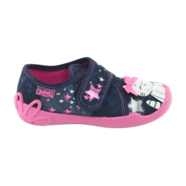 Chaussures enfant Befado 122X003 bleu marine rose