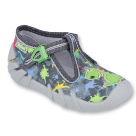 Chaussures enfant Befado 110P370 gris multicolore vert