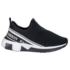 SHELOVET Ajouré Slipony Mode blanche le noir