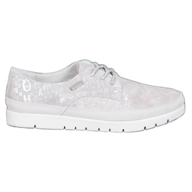 Filippo Richelieus En Cuir Sur La Plateforme gris