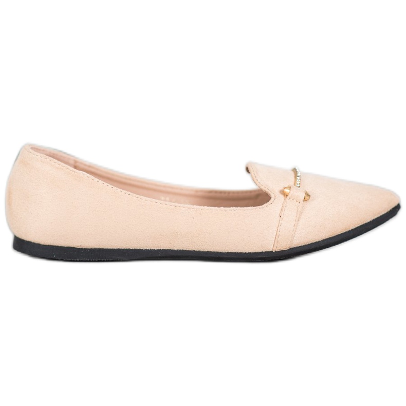 SHELOVET Ballerine En Spitz brun