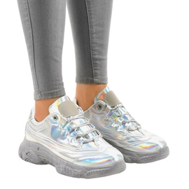 Baskets argent baskets Z-9781 gris