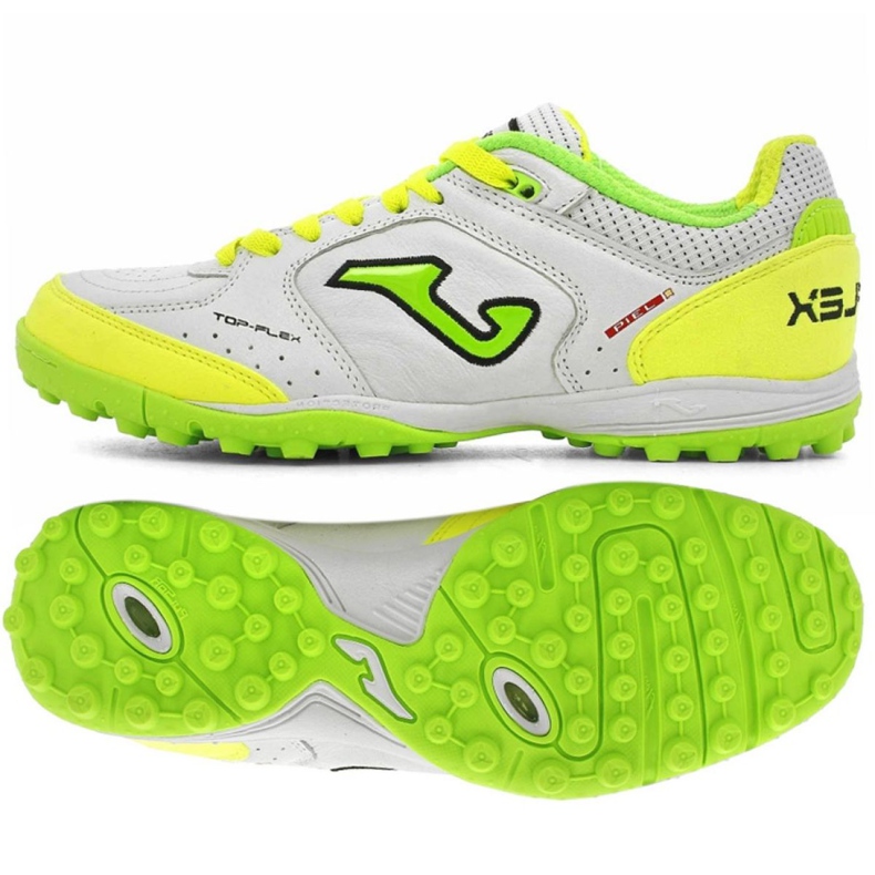 Chaussures de foot Joma Top Flex 920 Tf M TOPW.920.TF jaune, blanc, vert jaune