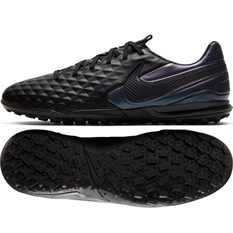 Chaussures de football Nike Tiempo Legend 8 Pro Tf M AT6136-010 le noir le noir